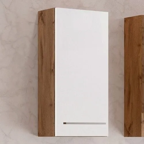 Armoire murale Sefa 30 cm 1 porte - chêne/blanc