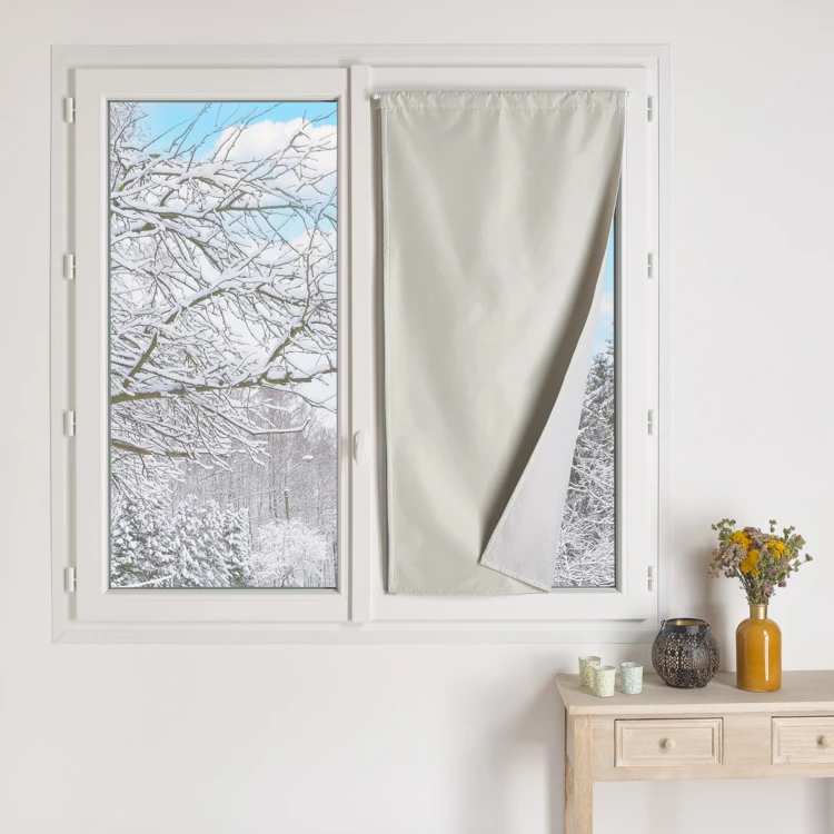 Petit rideau occultant 100% doublé polaire