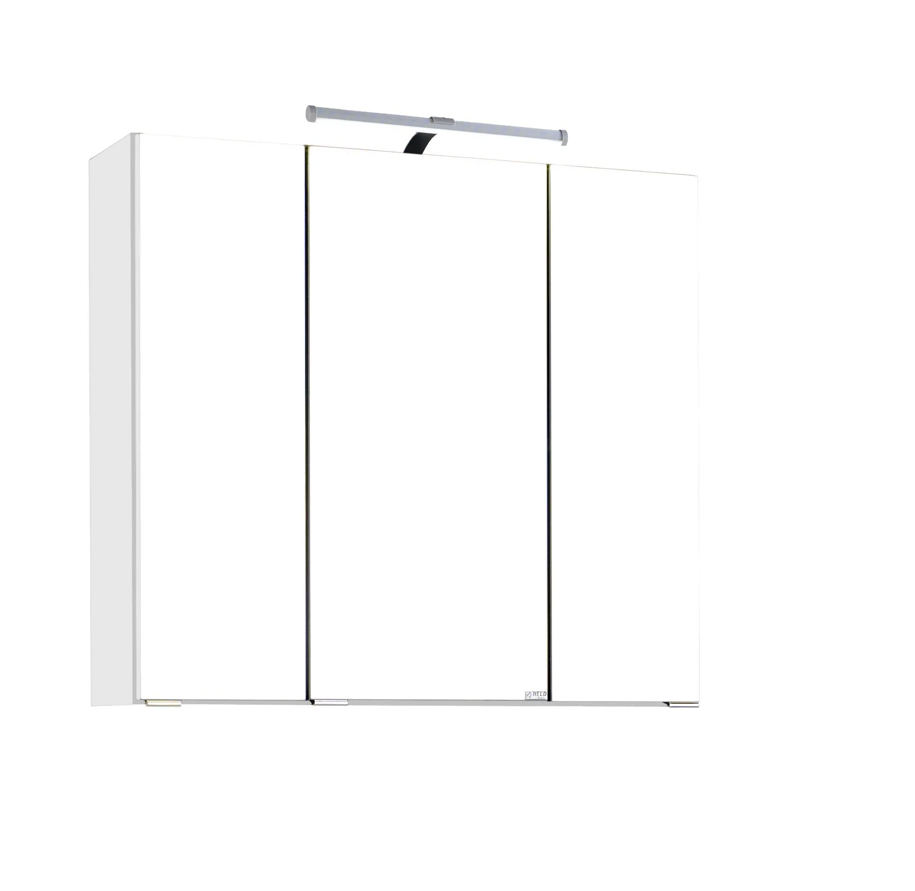 Armoire de toilette Bobbi 70cm modèle 2 3 portes & eclairage LED - blanc