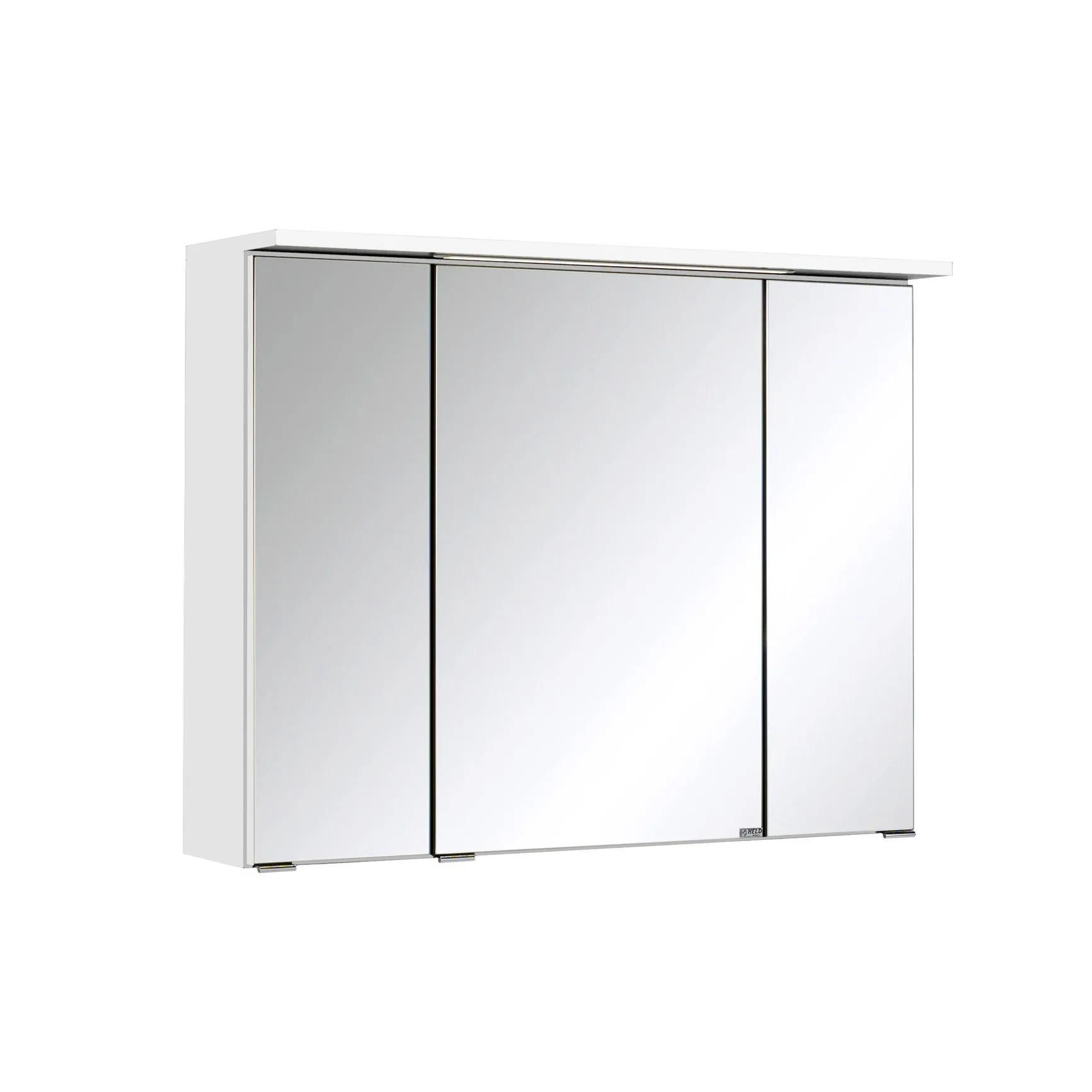 Armoire de toilette Bobbi 80cm modèle 1 3 portes & eclairage LED - blanc