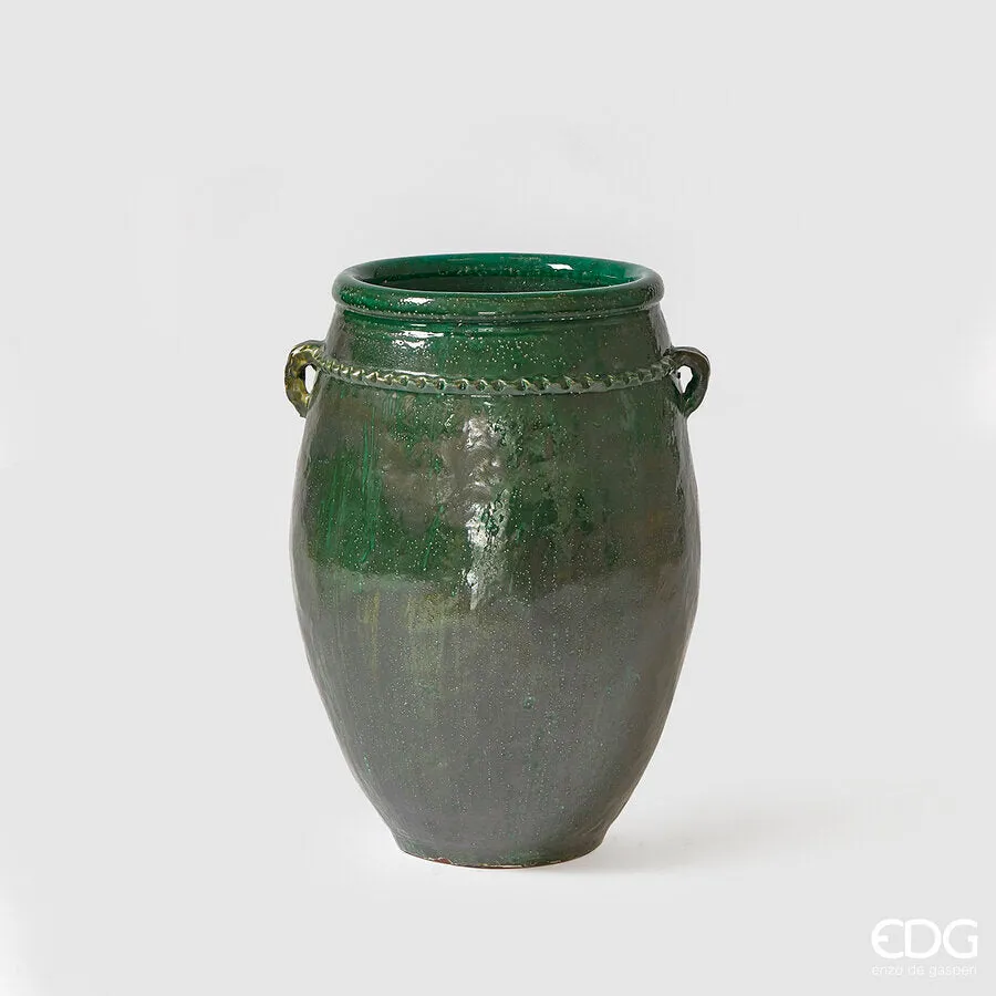 EDG Enzo De Gasperi Phoenix Vase Amphora H 69 Cm D 42 Cm Green Waterpr