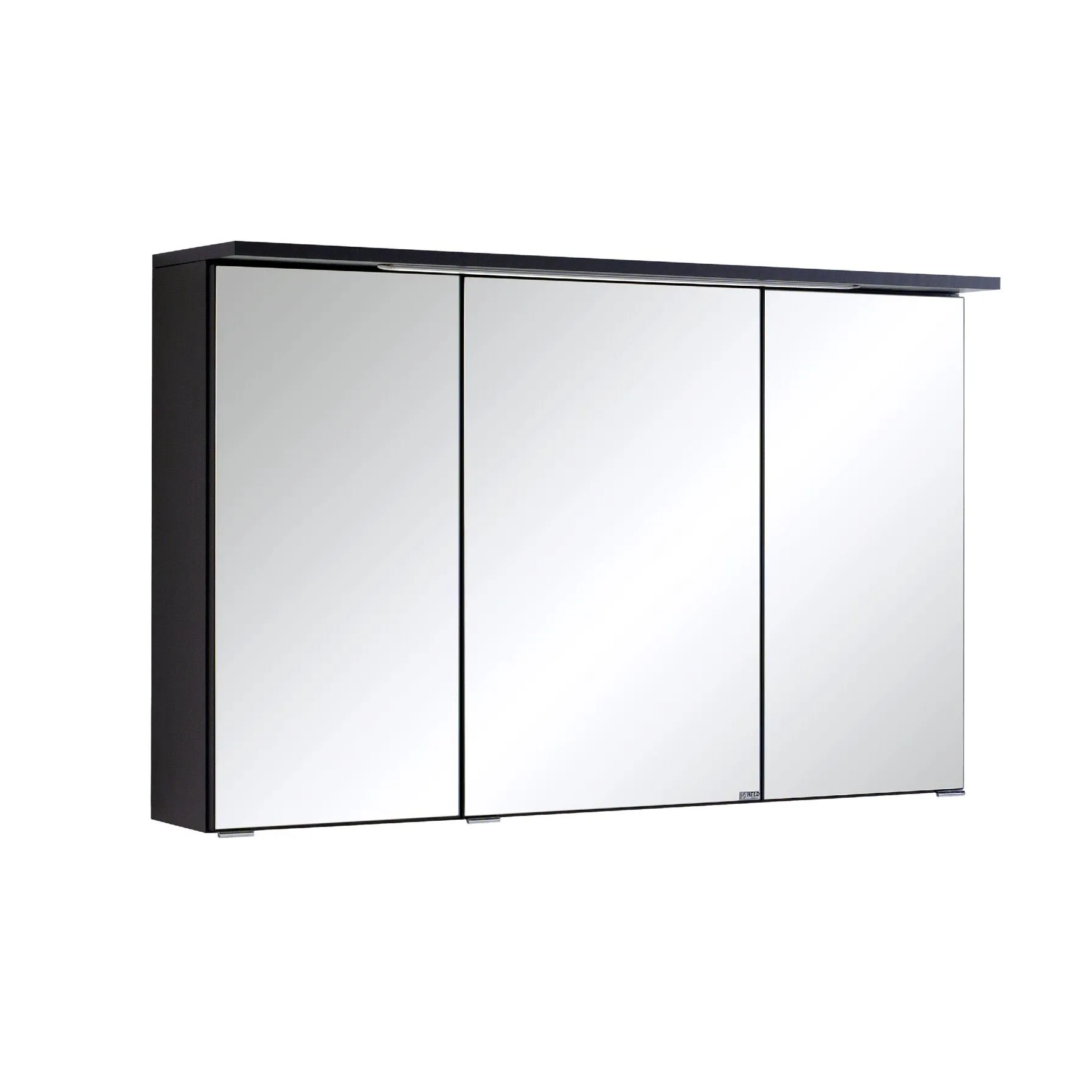 Armoire de toilette Bobbi 100cm modèle 1 3 portes & eclairage LED - graphite