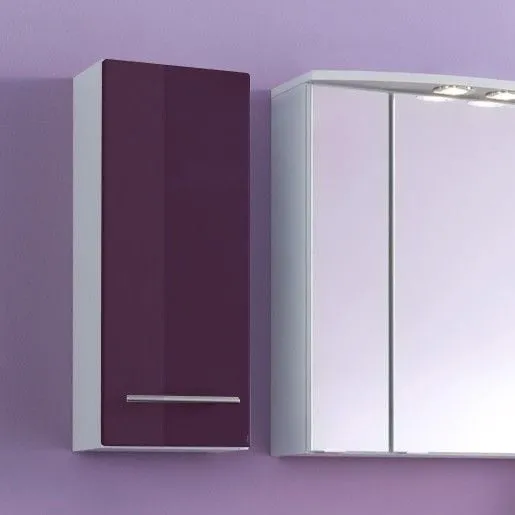 Armoire murale Small 25cm 1 porte - violet brillant