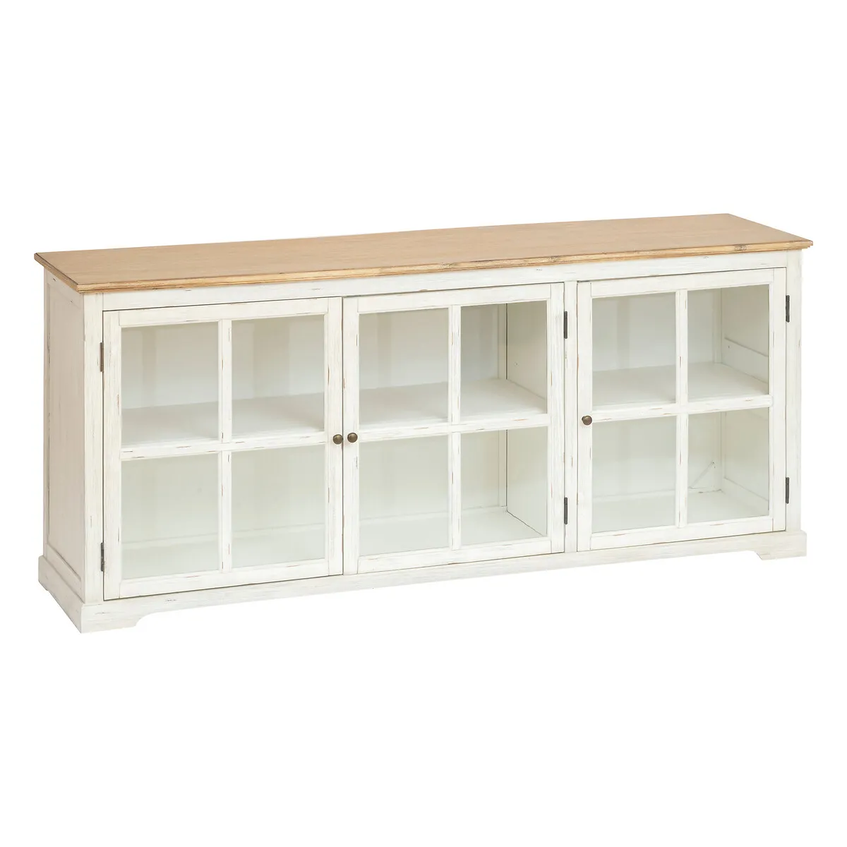 Buffet 3 portes en verre "Olbia"