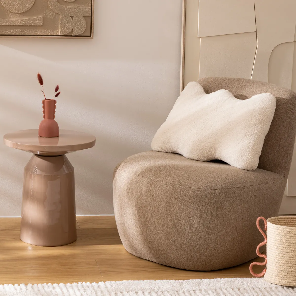 Coussin forme "Wavy bliss"