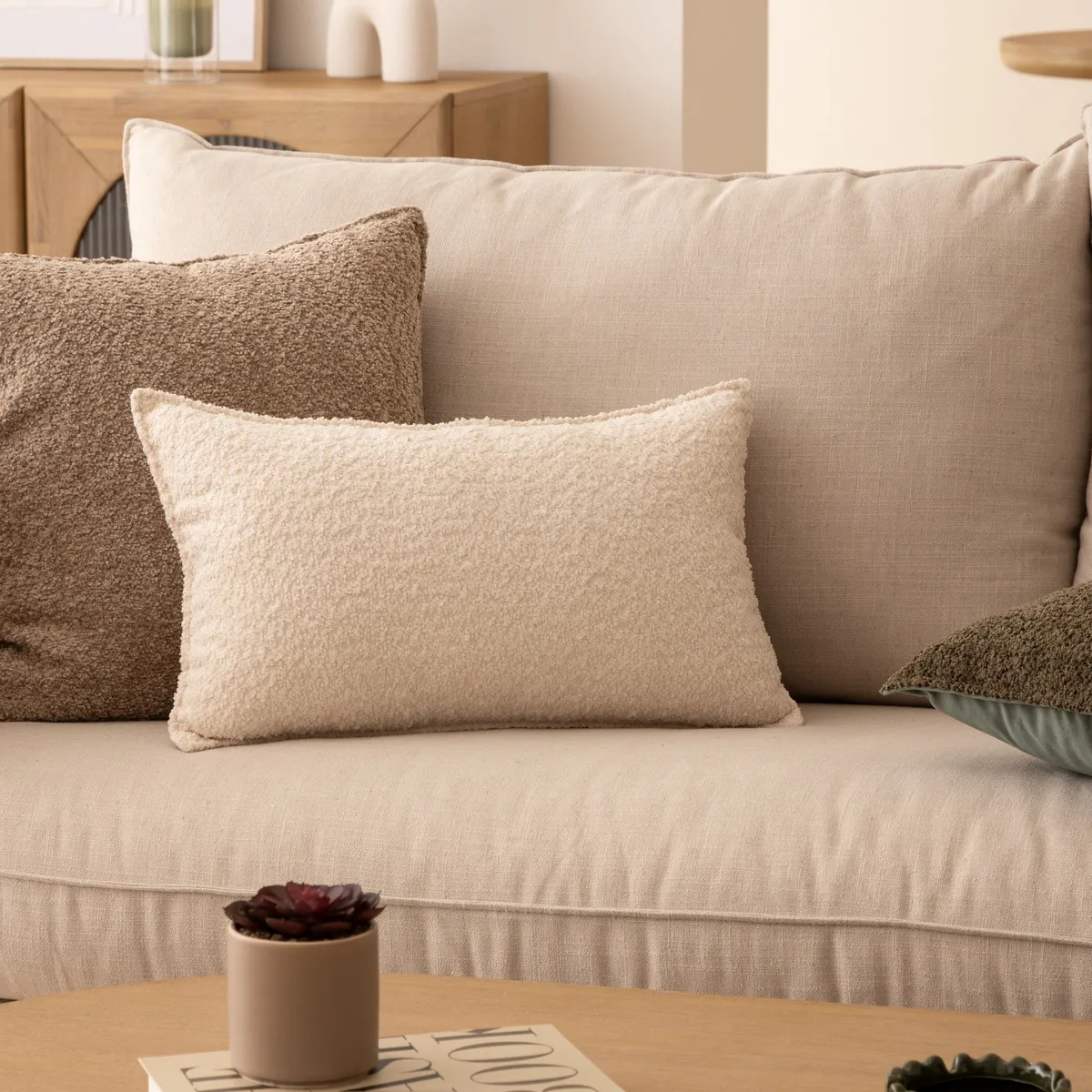 Coussin bouclette "Soana"