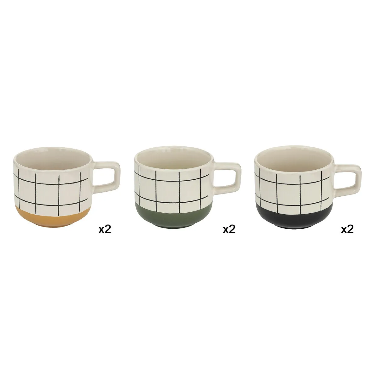 Coffret 6 mugs "Family Corner"