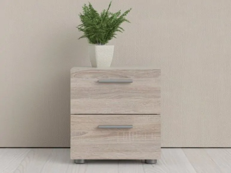 Table de chevet POPEI 2 tiroirs truffe