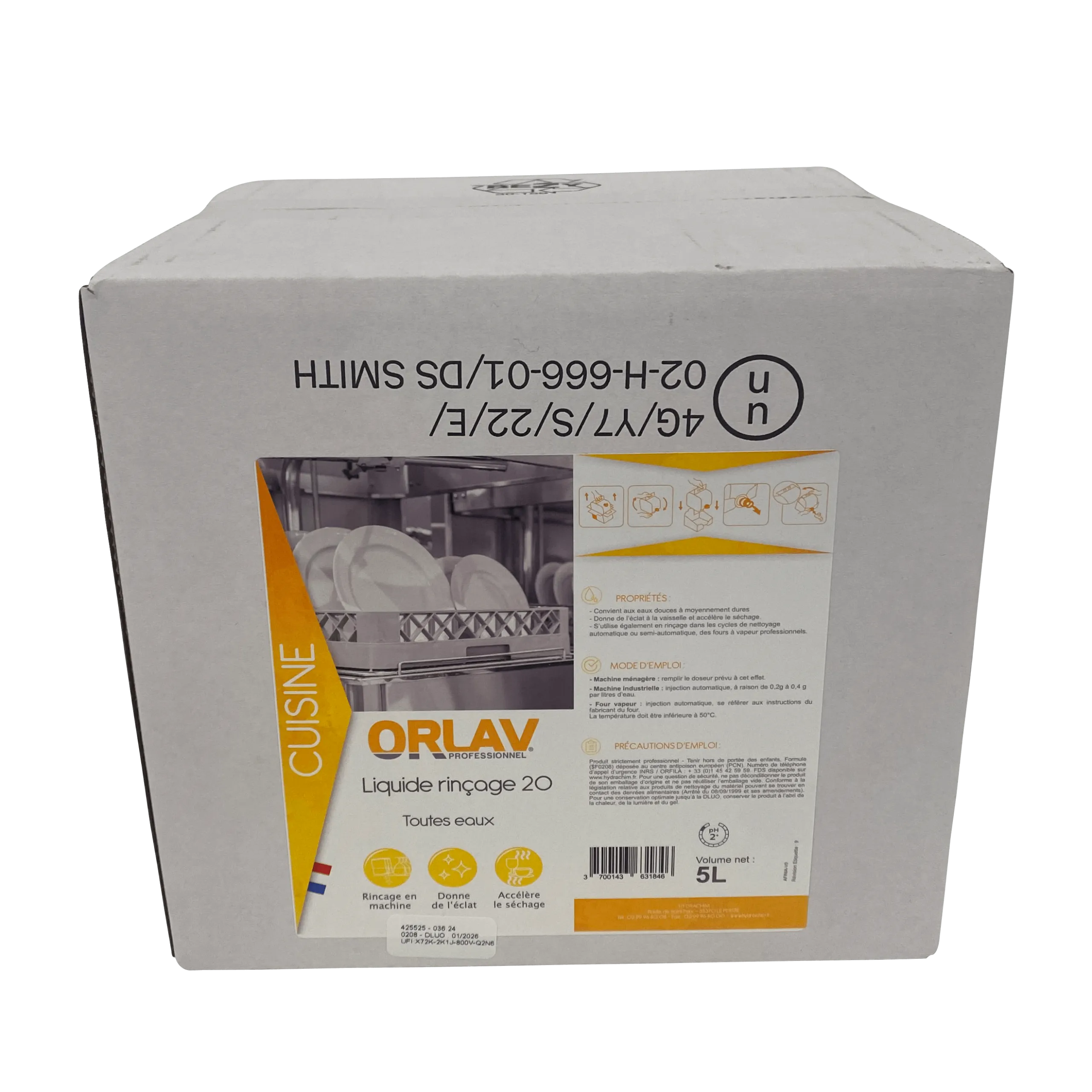 ORLAV - LIQUIDE DE RINCAGE 20 - BIB 10L