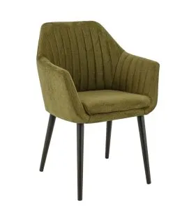 Fauteuil d'intérieur olive 87x63x59 cm Alfonse