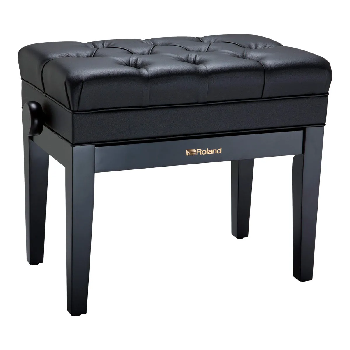 Banquette piano - Finition satinée noire - Bois massif