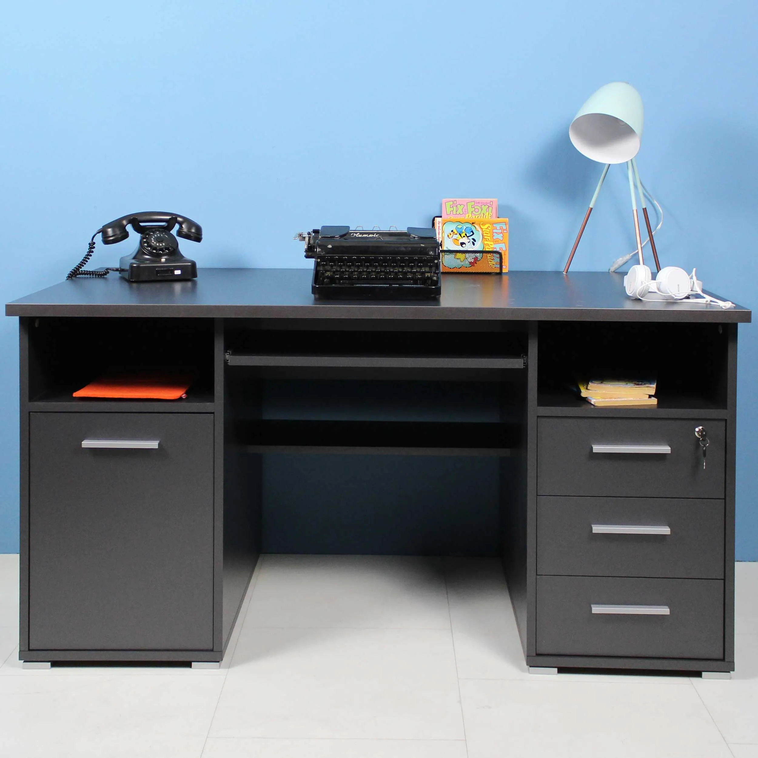 Bureau Beagle 145cm - anthracite
