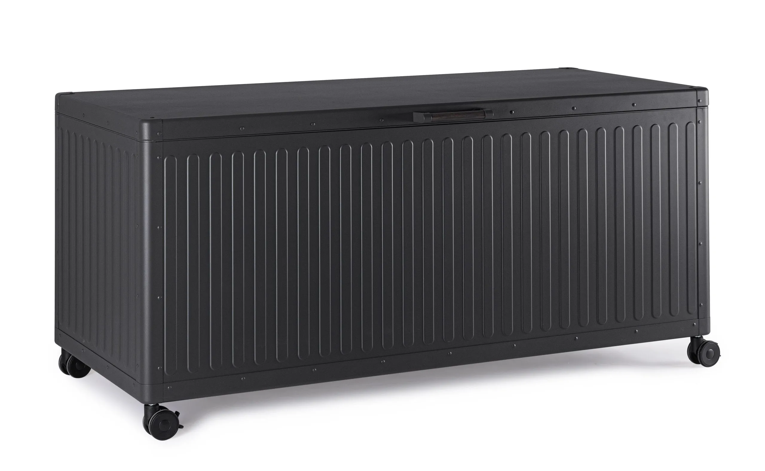 Bizzotto Ocean Trunk with Wheels H 70 Cm W 72 Cm L 164.8 Cm Anthracite