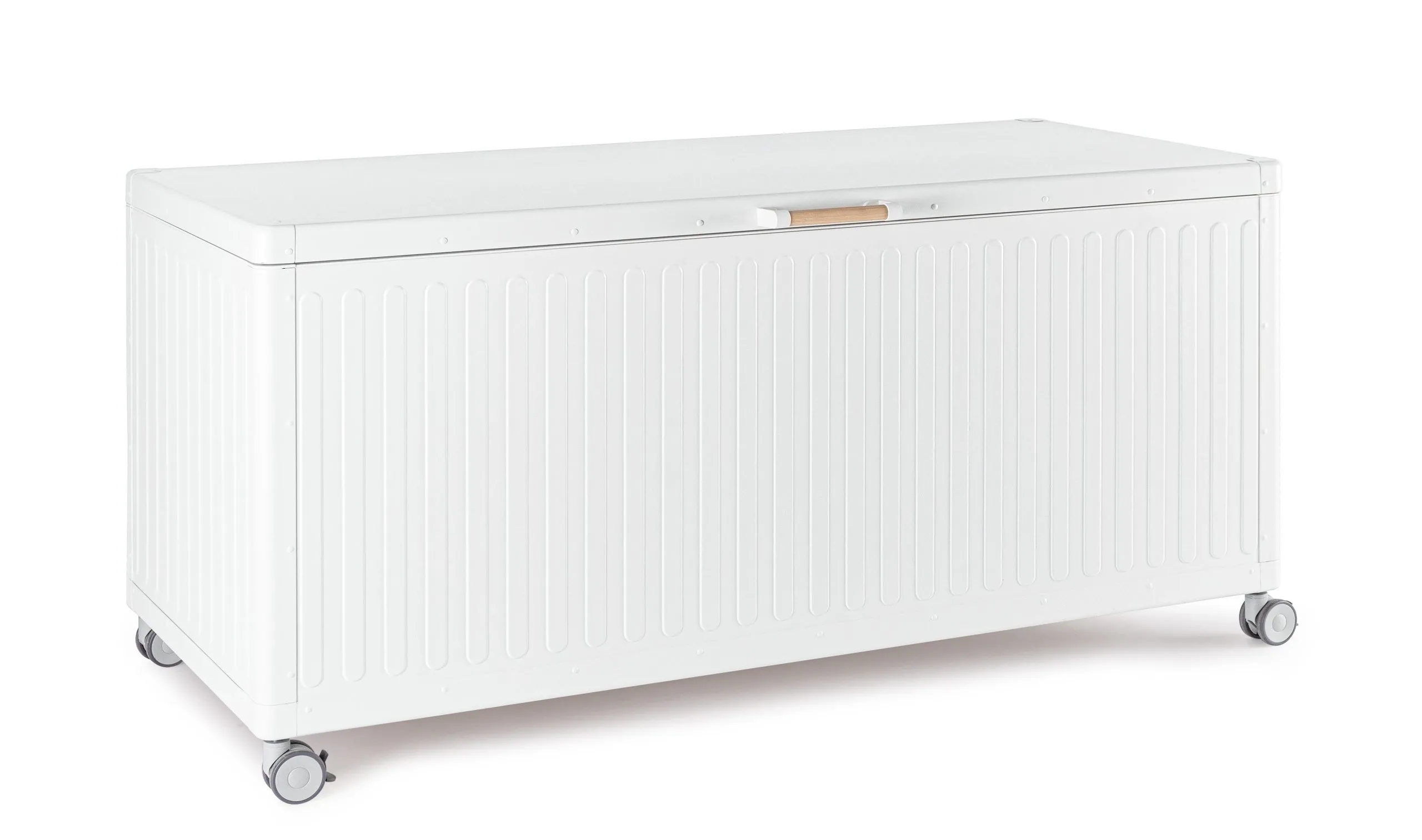 Bizzotto Ocean Trunk with Wheels H 70 Cm W 72 Cm L 164.8 Cm White