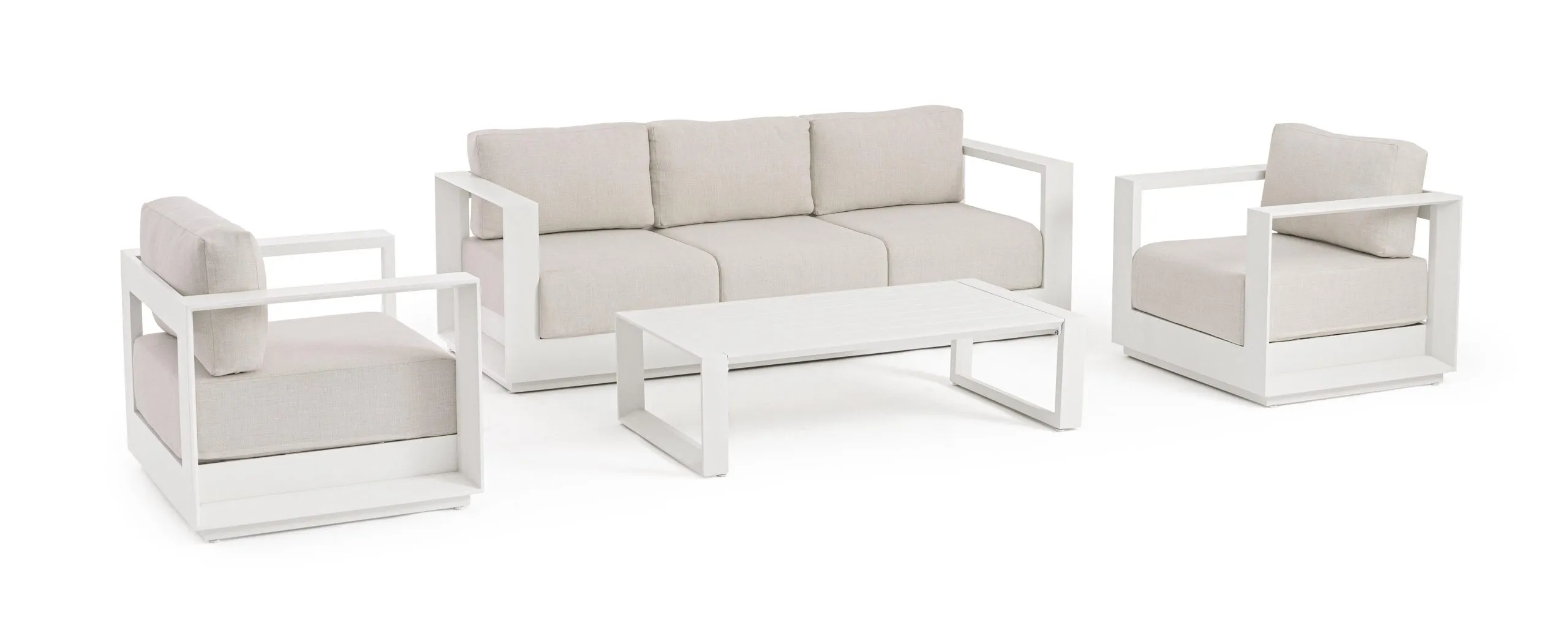 Bizzotto Moses 4 Elements Vapor White Living Room Set