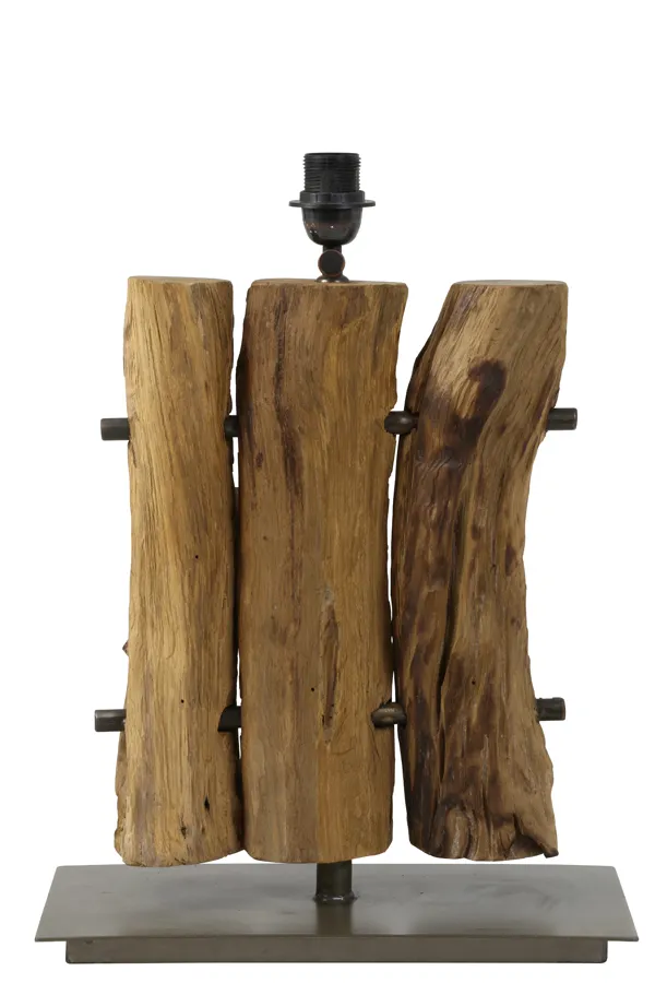 Lampe de table naturelle en branches de bois Light & Living Gabrovo