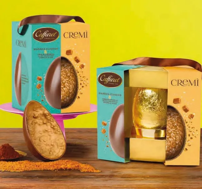 Caffarel Uovo Cremì Ass. Milk or Dark Chocolate or Gianduia with Hazel