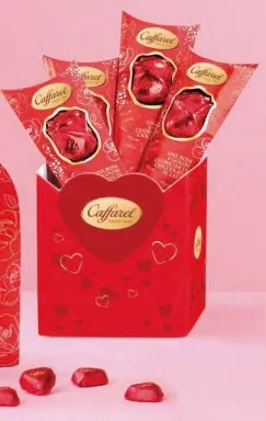 Caffarel Rosa San Valentino with Mini Hearts Milk Chocolate 36 Gr 1 Pc