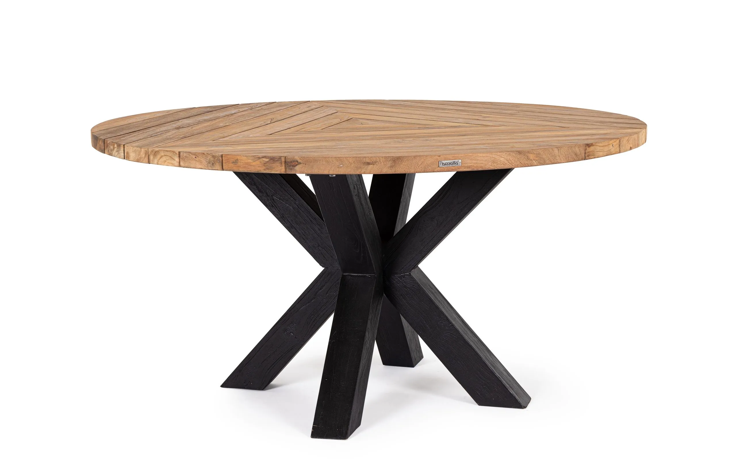 Bizzotto Roderick Table D 150 Cm H 77 Cm Teak Anthracite