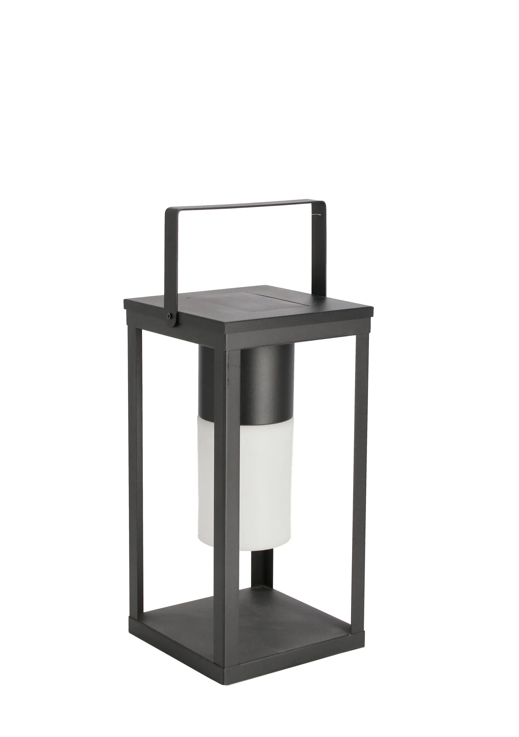 Bizzotto Solar Led Lamp H 38 Cm with Handle Square Black