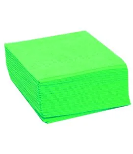 Lavettes non tissées vert 50x35 cm (25 pièces)