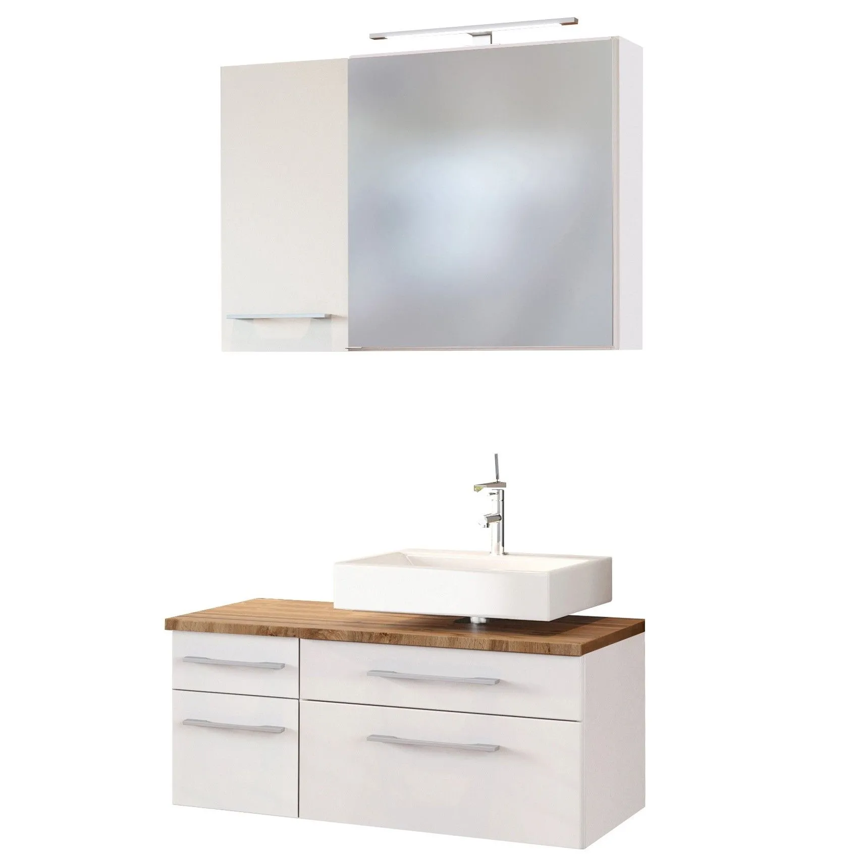 Ensemble salle de bains Dasa 8 droite - blanc