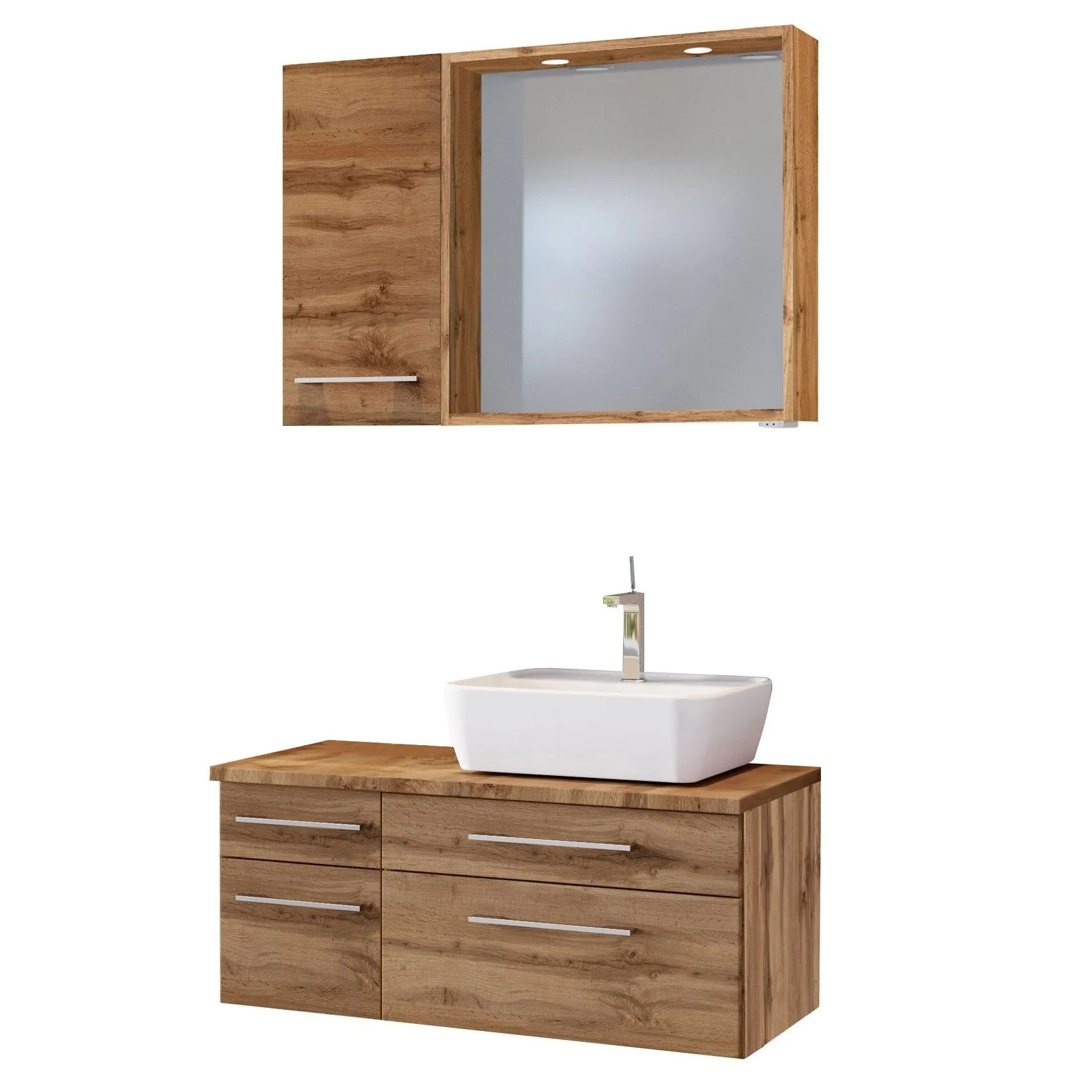 Ensemble salle de bains Dasa 12 droite - chêne wotan