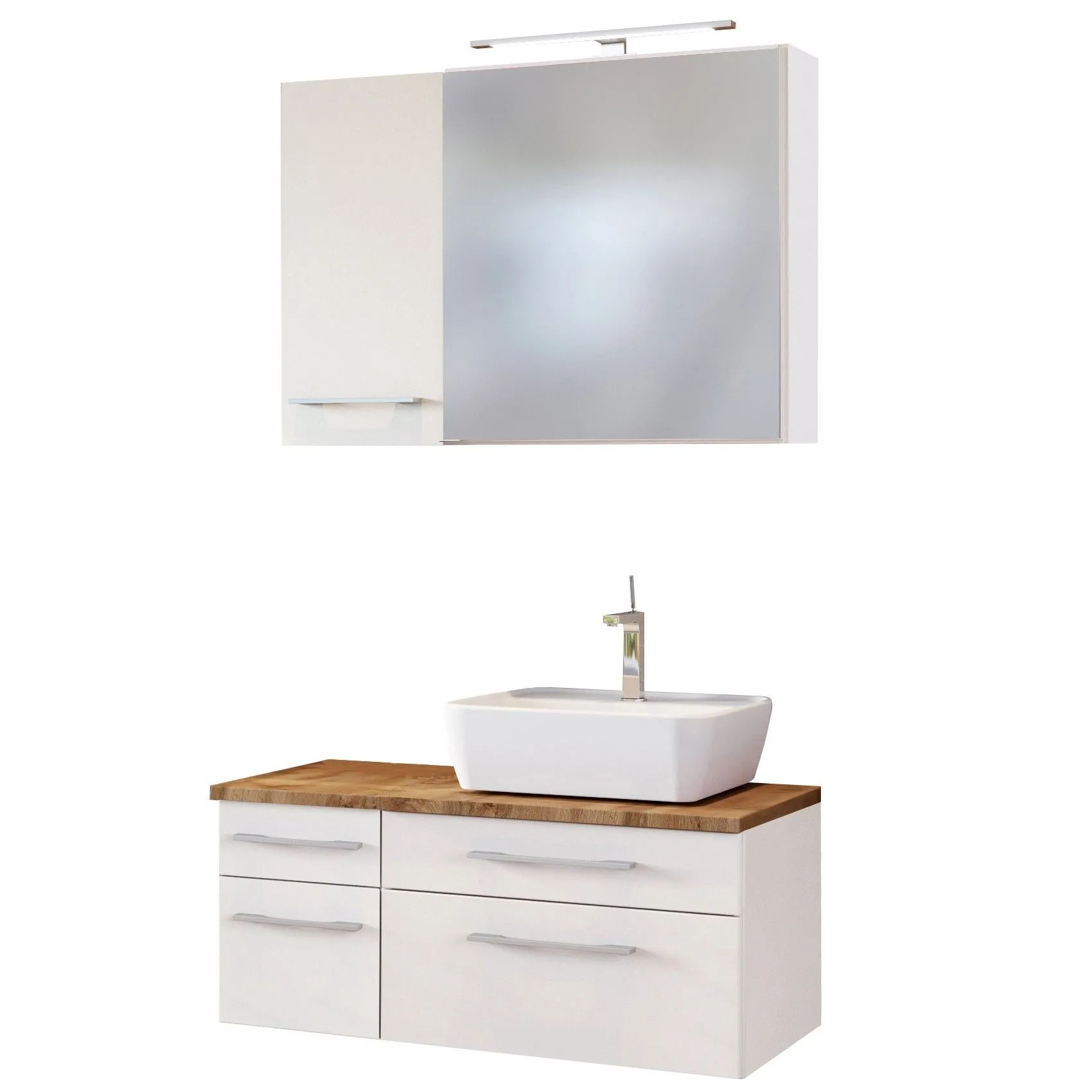 Ensemble salle de bains Dasa 16 droite - blanc