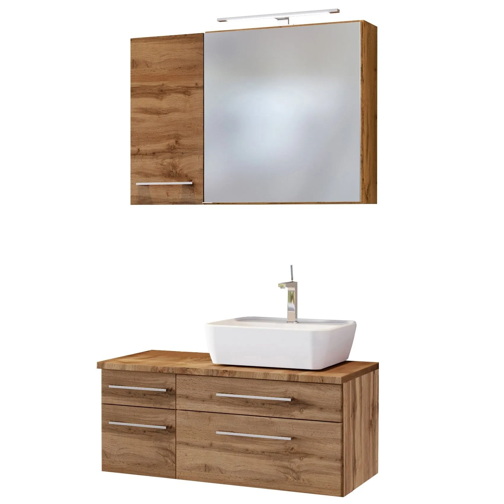 Ensemble salle de bains Dasa 16 droite - chêne wotan