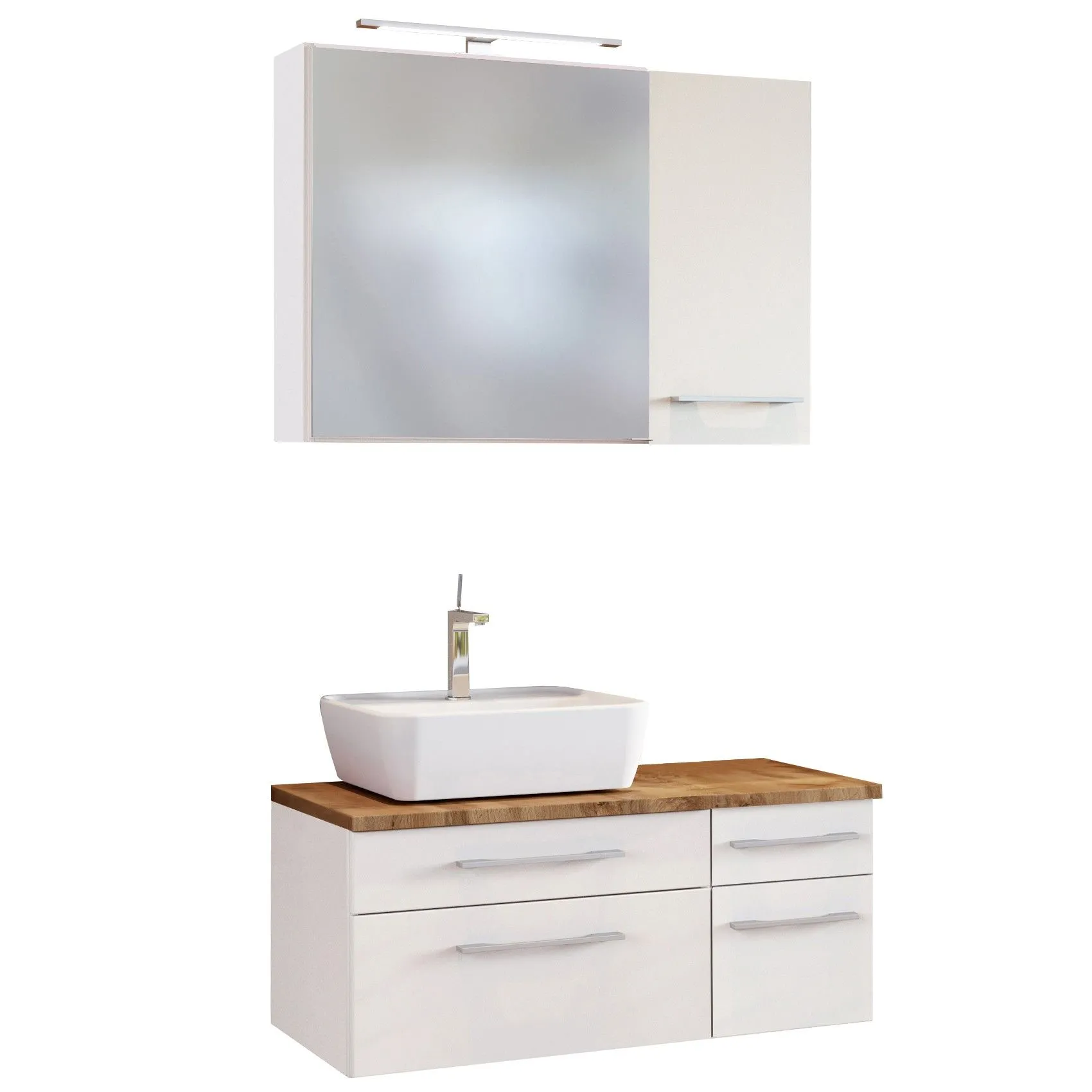 Ensemble salle de bains Dasa 16 gauche - blanc