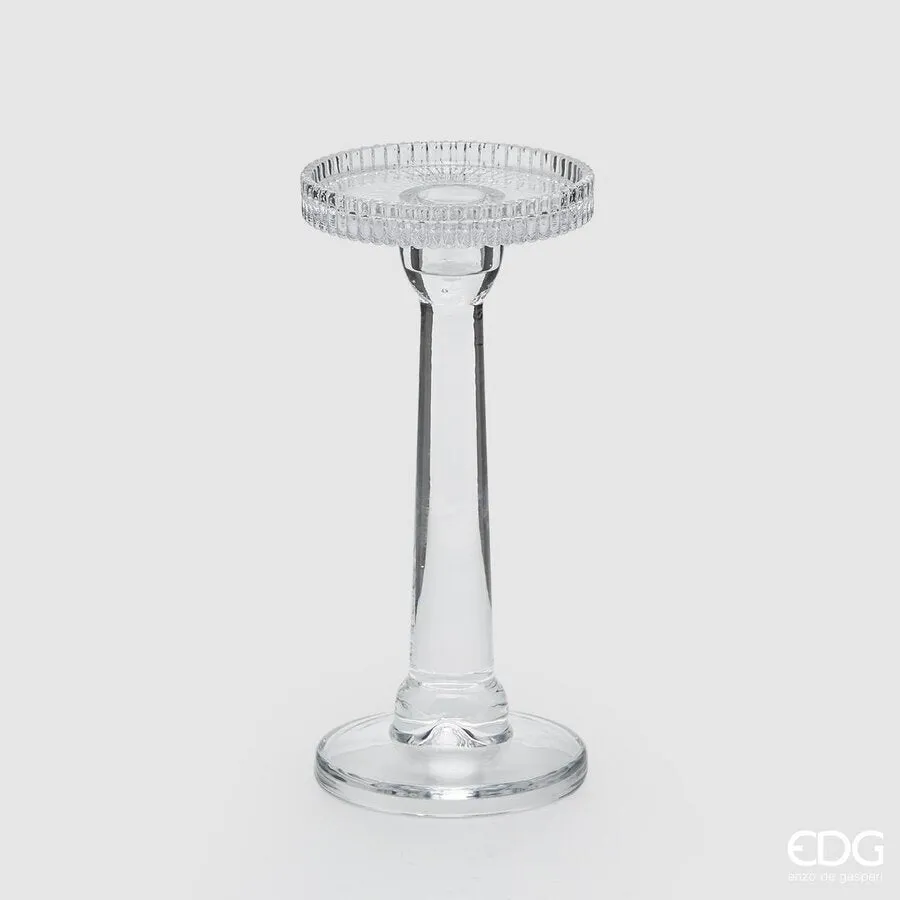EDG Enzo De Gasperi Column Candle Holder H 21.5 Cm D 9.8 Cm Natural Sn