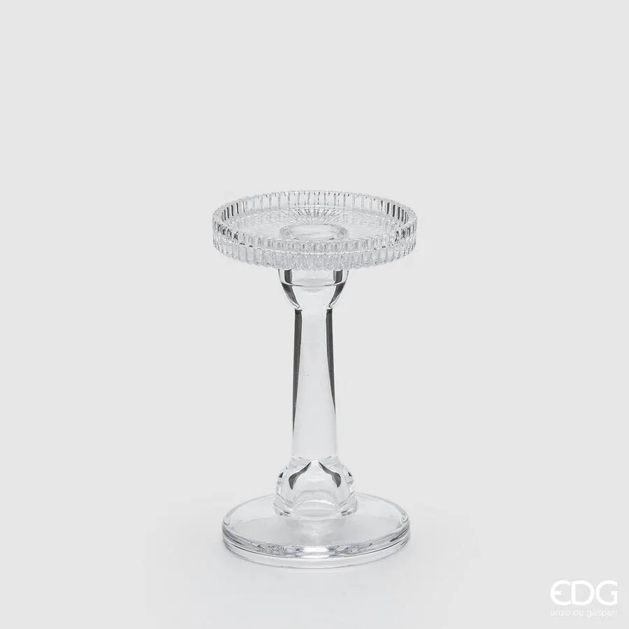 EDG Enzo De Gasperi Column Candle Holder H 16.3 Cm D 9.8 Cm Natural Sn