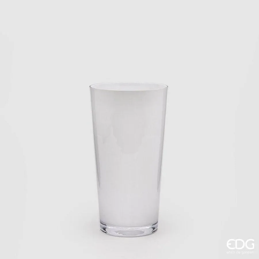 EDG Enzo De Gasperi Nida Flared Vase H 32 Cm D 16 Cm L 11 White