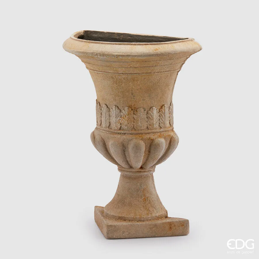 EDG Enzo De Gasperi Wall Vase Cup H 69 Cm L 49 Cm L 26 Cm Ivory