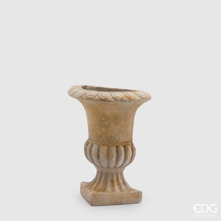 EDG Enzo De Gasperi Wall Vase Cup H 46 cm L 38 cm L 18 cm Ivory
