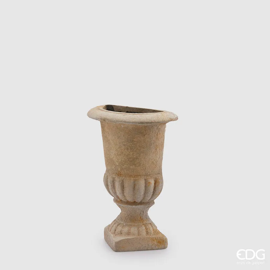 EDG Enzo De Gasperi Wall Vase Cup H 46 cm L 32 cm L 18 cm Ivory