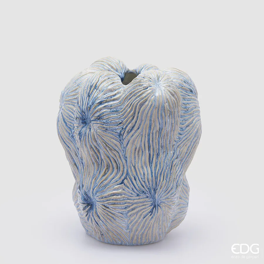 EDG Enzo De Gasperi Marine Chakra Vase H 30cm D 24.45cm Waterproof Whi