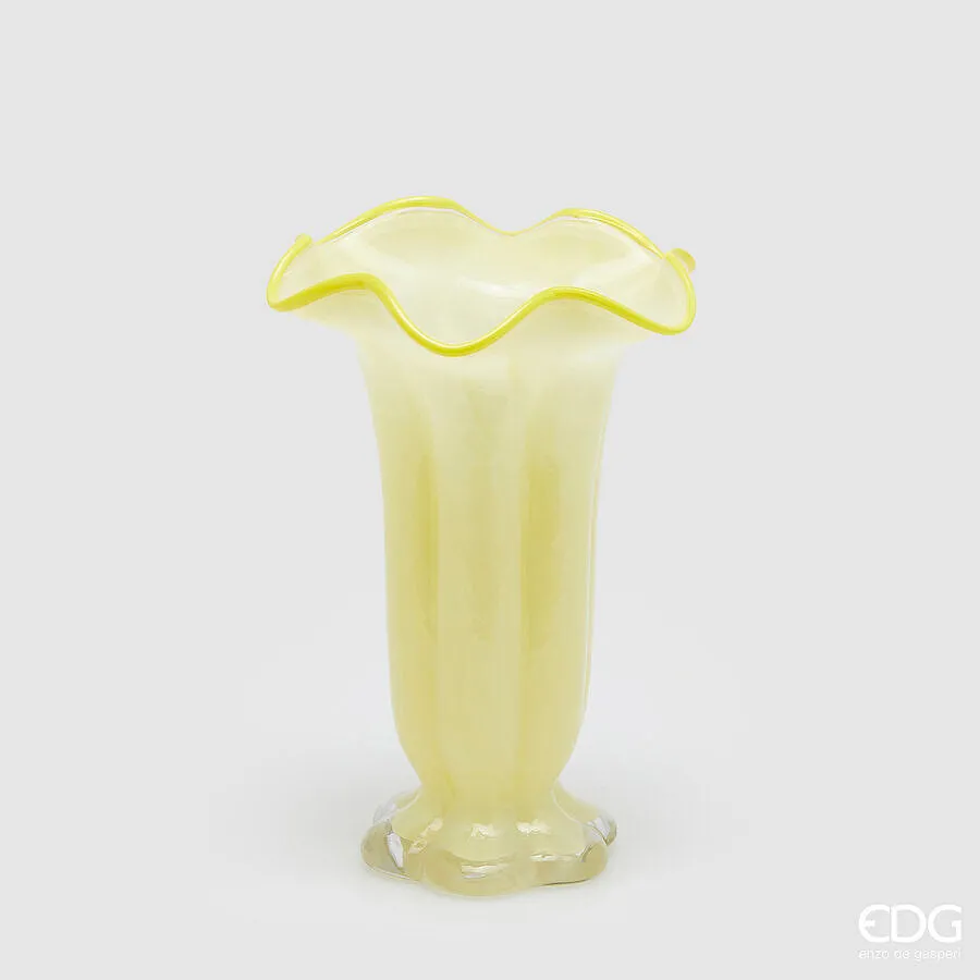 EDG Enzo De Gasperi Vase Campanula H 30 Cm D 19 Cm Yellow