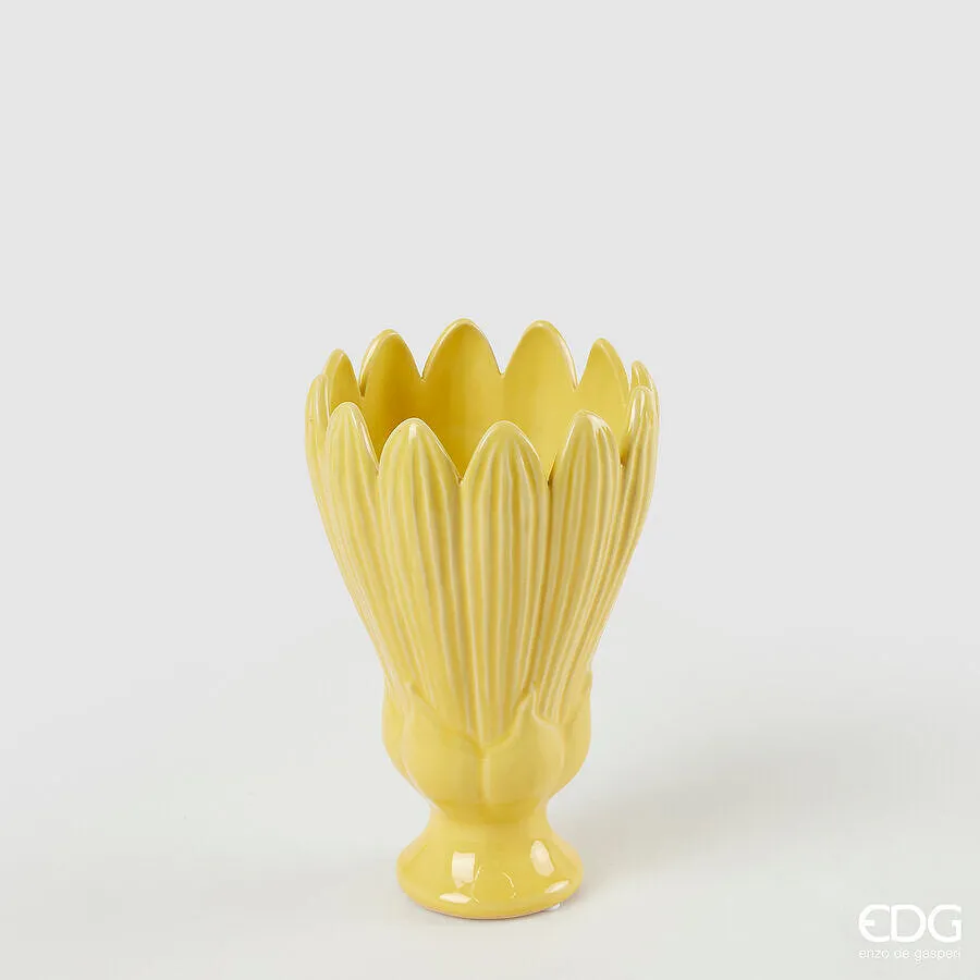 EDG Enzo De Gasperi Freaky Leaves Vase Cup H 21 Cm D 13.5 Cm Ceramic W