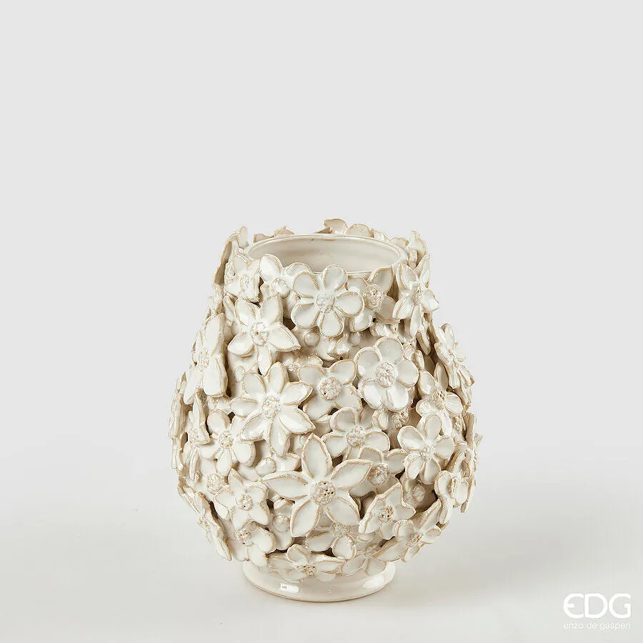 EDG Enzo De Gasperi Freaky Fiorimix Vase H 21 Cm D 17.5 Cm Ceramic Wat