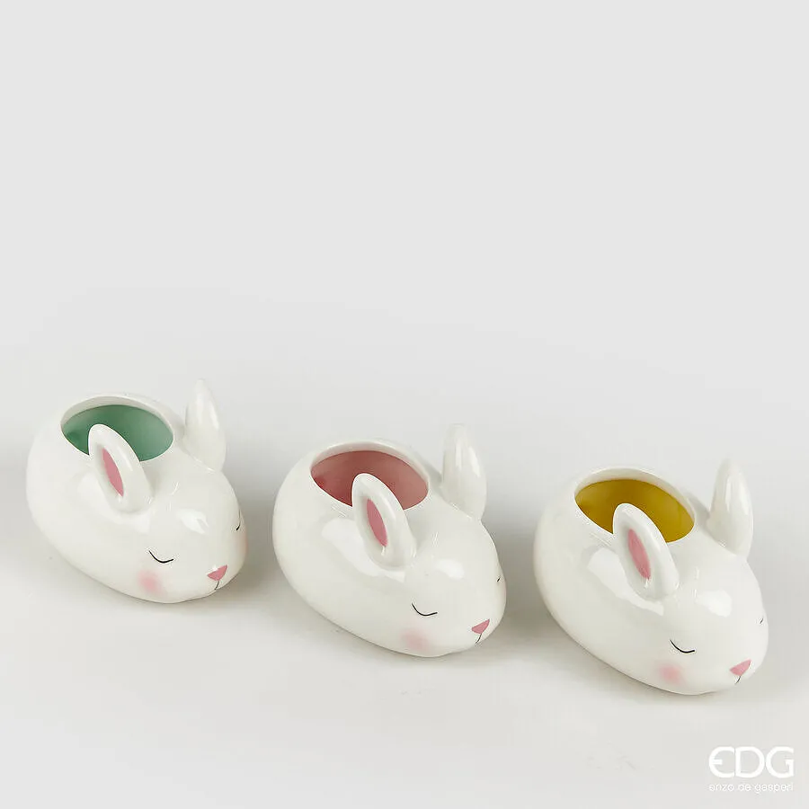 EDG Enzo De Gasperi Rabbit Vase H 9 Cm L 13 Cm L 8 Cm Multicolor Assor