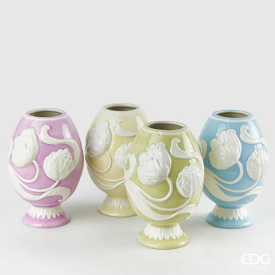 EDG Enzo De Gasperi Easter Egg Vase H 20 Cm D 14 Cm Multicolor Assortm