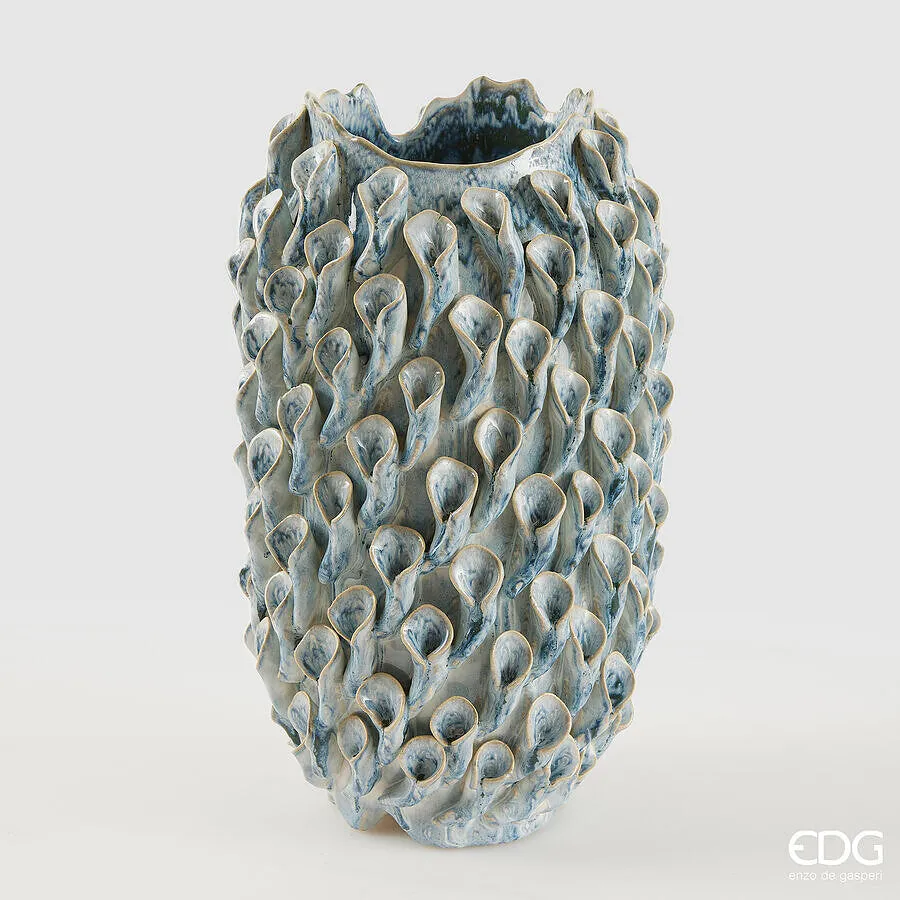 EDG Enzo De Gasperi Marine Chakra Vase H 39 Cm D 24 Cm Waterproof Azur