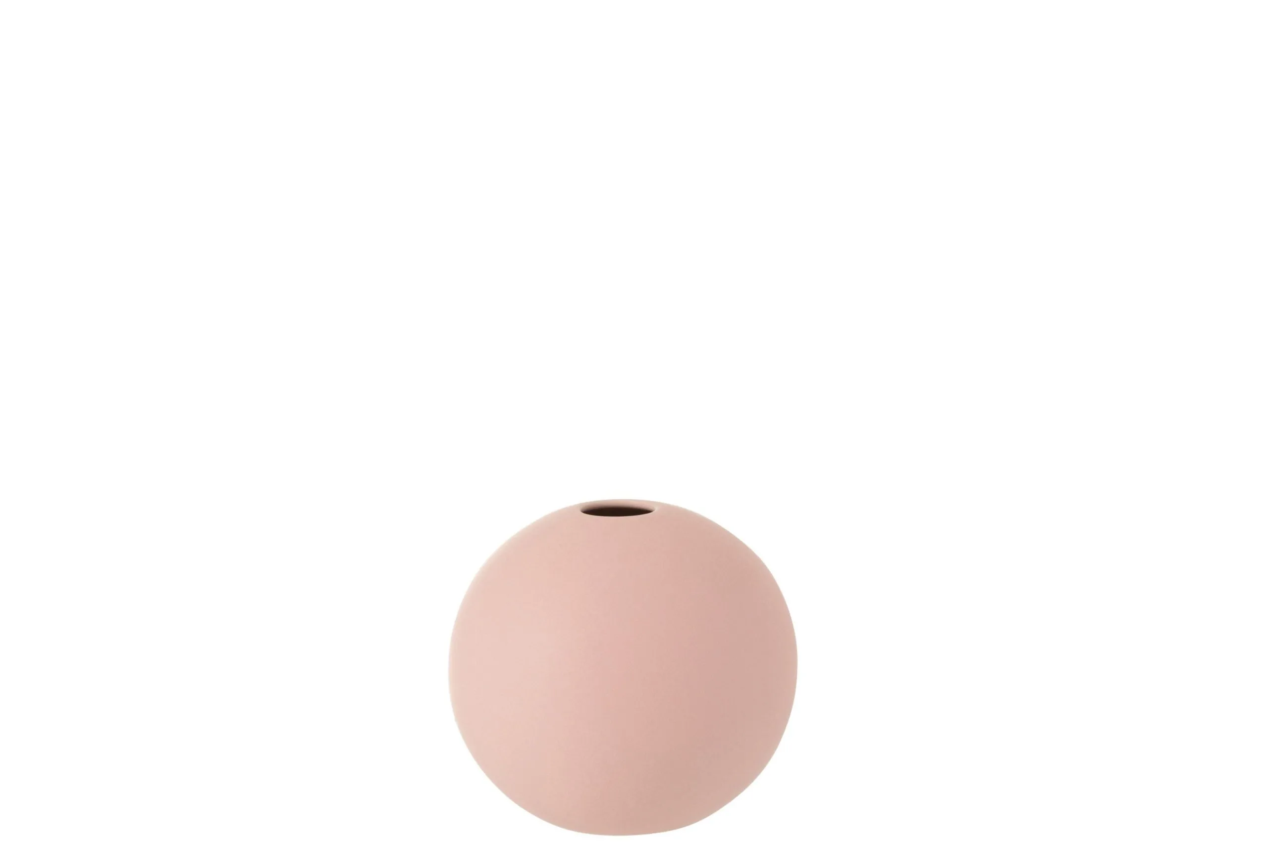Vase boule ceramique rose pastel small