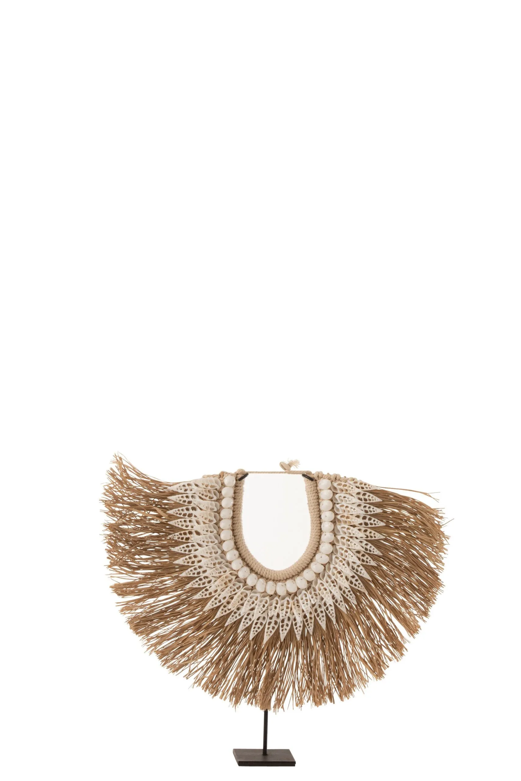 Collier+pied dora coquillages/zostere blanc small