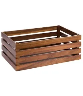 Présentoir à pâtisserie acacia 530x325x200 mm Superbox Aps