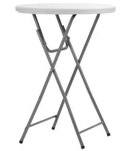 Table pliante blanc Ø 81 cm 81x110 cm Cocktail