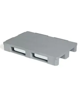 Palette rectangulaire gris plastique 120x80x16,5 cm 1250 kg 4500 kg Gilac