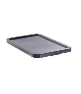 Couvercle pour bacs Sans couvercle gris plastique 60x40x3,5 cm Gilac
