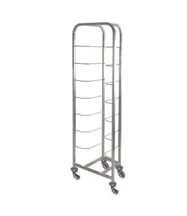 échelle boulangère 8 niveaux inox 59x40x180 cm plate_length 40 cm Gilac